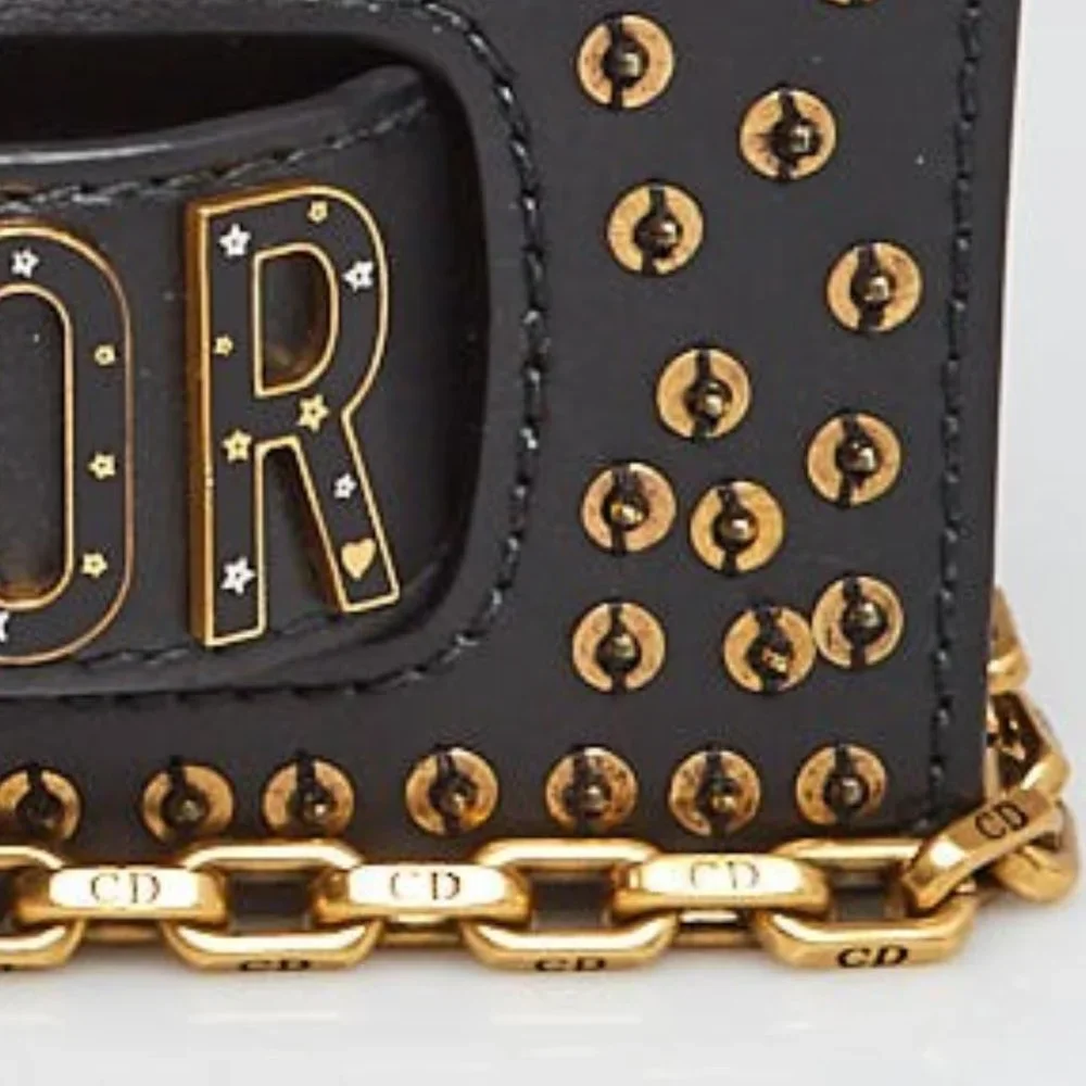 DIOR Leather Studded J'Adior Crossbody Bag / Clutch - Picture 6 of 9